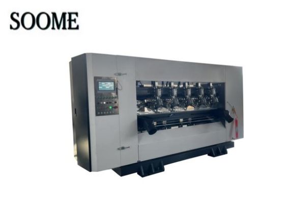 Экономический тип Компьютерное управление Встроенное тонкое лезвие Slitter Scorer Machine для гофрированной картонной производственной линии